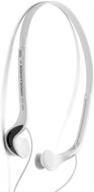 🎧 sonxtronic xdr-8001 white ice ultralight vertical in-ear sport running headband headphones - white/silver (mdr-w08l style) logo