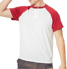 img 4 attached to 👕 Stylish Henley Sleeve Fashion Summer T-Shirt for Men's Clothing and Shirts: A Must-Have!