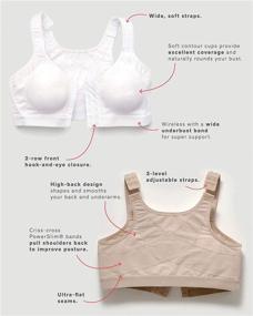 img 2 attached to 🧘 Ultimate Comfort: Leonisa Women's Support Corrector - Wireless Adjustable Clothing, Lingerie, Sleep & Lounge