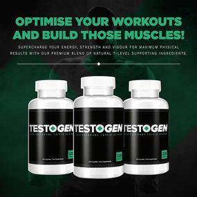 img 2 attached to 💪 Testogen Testosterone Booster: Natural Male Vitality Supplement to Combat Low Testosterone, Fight Fatigue, Support Weight Control, Increase Muscle Growth & Boost Libido - 120 Caps