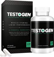 💪 testogen усилитель тестостерона: естественное мужское средство для повышения жизненной энергии и борьбы с низким уровнем тестостерона, преодоления усталости, поддержки контроля веса, увеличения роста мышц и повышения либидо - 120 капсул. логотип