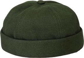 img 4 attached to Cotton Docker Brimless Harbour Hat: WITHMOONS Watch Cap Beanie VZ50060