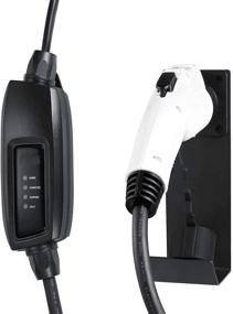 img 1 attached to 🔌 Lectron EV Charger Nozzle Holster Dock and J-Hook Combo for J1772 Connector