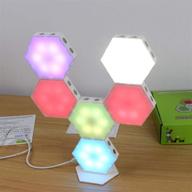 selfila hexagon rgb lights: modular touch-sensitive wall light panel for diy gaming room decor, multicolor lamp with hexagonal splicing, honeycomb lights логотип