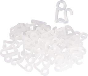 img 4 attached to 🎄 Gutter Hang Hooks and Clips - Solx Mini Weatherproof Plastic Clips for Christmas Party Outdoor Light Decoration (Large Size)