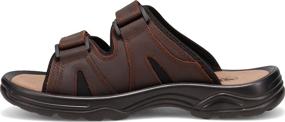 img 3 attached to Propet Mens Slide Sandal Brown Men's Shoes