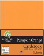 🎃 100lb pumpkin orange cardstock sheets logo