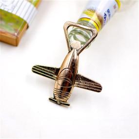 img 3 attached to 🍺 YYaaloa Airplane Bottle Opener with Elegant Packaging - 12 Pcs Beer Accessories Metal Stainless Steel Bottle Opener, Perfect Groomsman Gift (Style 1)