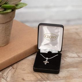 img 1 attached to 💝 Stunning Silver Plated Mustard Seed Open Cross Pendant Necklace for Girls - Perfect Jewelry Gift in a Charming Gift Box