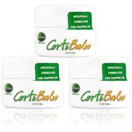 👄 dr. dan's cortibalm jars-3 pack- ultimate healing lip balm for dry, cracked & severely chapped lips - suitable for men, women & children! logo