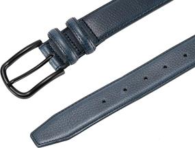 img 1 attached to 👔 Premium Leather Single Classic Business Men's Belt - Fashionable Accessories