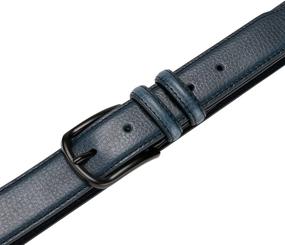 img 2 attached to 👔 Premium Leather Single Classic Business Men's Belt - Fashionable Accessories