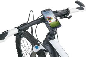 img 2 attached to 🚲 Topeak Samsung S3 Ridecase II: Идеальное черное держатель для телефона для велосипедистов