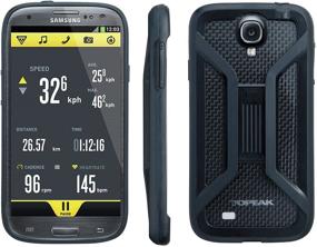 img 4 attached to 🚲 Topeak Samsung S3 Ridecase II: Идеальное черное держатель для телефона для велосипедистов