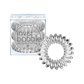 img 4 attached to invisibobble Original Traceless Spiral Hair Ties for Women - Crystal Clear (Pack of 3) – Strong Grip, Non-Soaking Hair Accessories