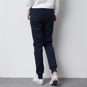 img 2 attached to Duyang Women's Cozy Sherpa-Lined Sweatpants: Stylish and Comfortable Jogger Harem Pants for Extra Warmth