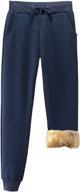 duyang women's cozy sherpa-lined sweatpants: stylish and comfortable jogger harem pants for extra warmth логотип