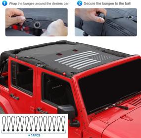 img 2 attached to RT TCZ Sunshade Durable Wrangler 2007 2017