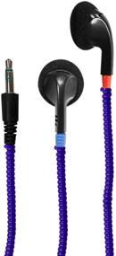 img 1 attached to HamiltonBuhl Tangle-Free Cushioned Earbuds - Blue