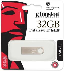 img 1 attached to Kingston DataTraveler SE9 32GB USB 2.0 Flash Drive for Reliable Data Storage (DTSE9H/32GBZ)