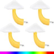 🍄 mushroom night light - mini led plug-in lamp with 7-color changing magic - pretty mushroom-shaped nightlight for adults and kids - ideal for thanksgiving and christmas логотип