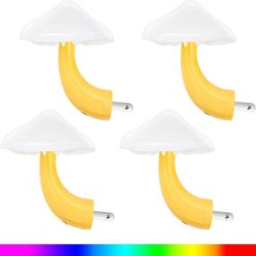 img 4 attached to 🍄 Mushroom Night Light - Mini LED Plug-in Lamp with 7-Color Changing Magic - Pretty Mushroom-Shaped Nightlight for Adults and Kids - Ideal for Thanksgiving and Christmas