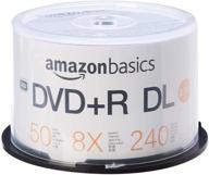 📀 50-pack spindle of amazon basics 8.5gb 8x blank dvd+r dl disks logo