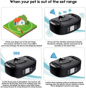 img 1 attached to 🐶 WIEZ GPS Wireless Dog Fence: Ultimate Containment Solution for All Dogs, 100-3300 ft Range, Adjustable Warning Strength, Rechargeable and Harmless!