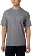 breathable heather men's t-shirts & tanks - columbia thistletown protection clothing logo