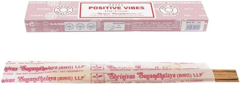 satya positive incense agarbatti fragrance 로고