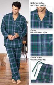 img 1 attached to 👖 PajamaGram Classic Men's Pajama Sets: Comfortable and Timeless