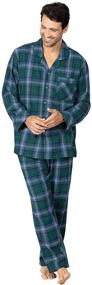 img 4 attached to 👖 PajamaGram Classic Men's Pajama Sets: Comfortable and Timeless