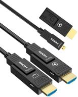 высокопроизводительный hdmi-кабель bifale fiber 2.0b - 33 фута | 4к hdr 60 гц, rgb, arc, hdcp2.2, 18 гбит/с | оптический hdmi-кабель совместим с uhd tv, монитором, компьютером, xbox 360, ps5 ps4, blu-ray | двойной микро hdmi - 10 метров логотип