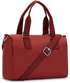 img 1 attached to 👜 Stylish and Spacious: Kipling Folki Medium Handbag Carmine - Perfect Women's Handbag & Wallet Combo!