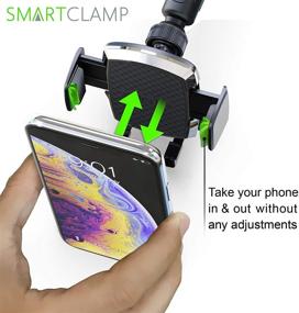 img 3 attached to 📱 Лучший автомобильный держатель для телефона Bestrix SmartClamp - держатель для телефона воздушного потока, совместимый с iPhone 12 11 Pro Xr Xs XS MAX XR X Galaxy S20 Note 20 Ultra и всеми смартфонами.