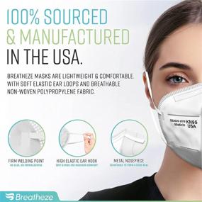 img 2 attached to 💨 Breatheze KN95 Disposable High Filtration Breathable Mask