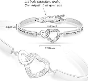 img 3 attached to Wedding Bracelet Proposal Bridesmaid Girl（HBR Maid