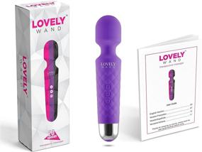 img 1 attached to 💜 Experience Ultimate Relaxation with the Lovely Wand Massager - Wireless, Handheld, Personal Body Therapeutic Massage Device with 8 Powerful Speeds, 20 Modes, Cordless, Electric, Waterproof, and Portable Magic - Perfect for Back, Neck, Shoulder, and Leg Relief in Gorgeous Purple!