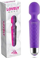 💜 experience ultimate relaxation with the lovely wand massager - wireless, handheld, personal body therapeutic massage device with 8 powerful speeds, 20 modes, cordless, electric, waterproof, and portable magic - perfect for back, neck, shoulder, and leg relief in gorgeous purple! логотип