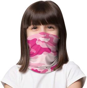 img 4 attached to 🧢 LUNGEAR Kids Neck Gaiter Cooling Bandana: UV Sun Protection Scarf Balaclava for Children