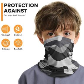 img 1 attached to 🧢 LUNGEAR Kids Neck Gaiter Cooling Bandana: UV Sun Protection Scarf Balaclava for Children