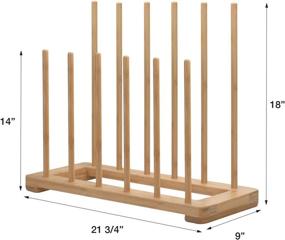 img 2 attached to 👢 Bamboo Boot Rack: Efficient Shoe Organizer for 6 Pairs, Ideal for Tall Knee-High, Hiking, Riding, Rain or Work Boots in Closets, Entryways & More