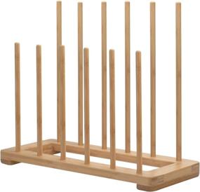 img 1 attached to 👢 Bamboo Boot Rack: Efficient Shoe Organizer for 6 Pairs, Ideal for Tall Knee-High, Hiking, Riding, Rain or Work Boots in Closets, Entryways & More