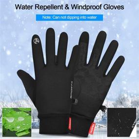 img 1 attached to 🧤 Cevapro 32℉ Winter Gloves: Touchscreen, Windproof Running Gloves for Cold Weather - Men Women Thermal Gloves