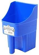 🐔 little giant blue plastic enclosed feed scoop – heavy duty stackable design with measure marks (3 quart) логотип