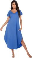 🌙 ekouaer nightgown: ultimate comfort women's sleepwear, lingerie, sleep & lounge attire logo
