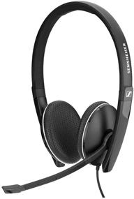 img 2 attached to 🎧 Sennheiser SC 165 (508319) Binaural Headset: HD Stereo Sound, Noise-Canceling Mic &amp; Professional-grade Quality for Business Professionals – Black