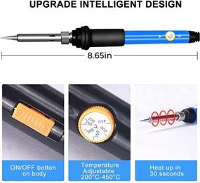 img 2 attached to Полный набор для термической обработки дерева из 153 предметов с регулируемым температурным паяльником - идеально для начинающих, взрослых и детей: включает инструмент для термической обработки дерева для тиснения, резьбы и пайки.