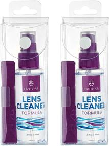 img 4 attached to 👓 Alcohol & Ammonia Free Lens Cleaner Spray Kit - Safe & Streak-Free Eyeglasses, Lenses & Screens Cleaner with Microfiber Cloths, Unscented | Small Size