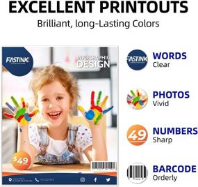 img 1 attached to 🖨️ FASTINK Remanufactured Ink Cartridges Compatible with HP 962XL 962 XL for HP Officejet Pro 9010 9018 9015 9025 9020 9012 9013 9016 9019 Printers, 4-Pack (Black, Magenta, Cyan, Yellow)